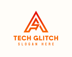 Modern A Tech  logo design