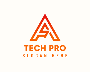 Tech - Modern A Tech logo design