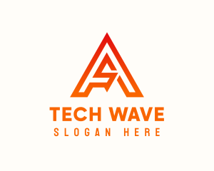 Modern - Modern A Tech logo design