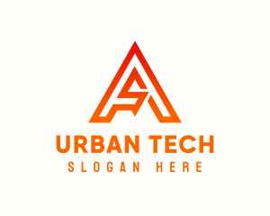 Modern - Modern A Tech logo design