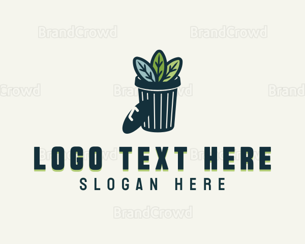 Leaf Trash Can Logo