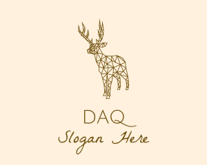 Simple Deer Line Art Logo
