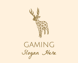 Simple Deer Line Art Logo