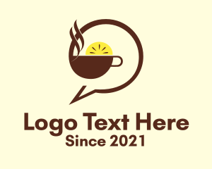 Communication - Lemon Tea Chat logo design