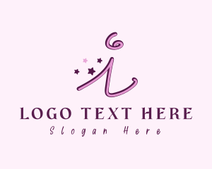 Girly - Star Letter I logo design