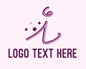 Actress - Star Letter I logo design