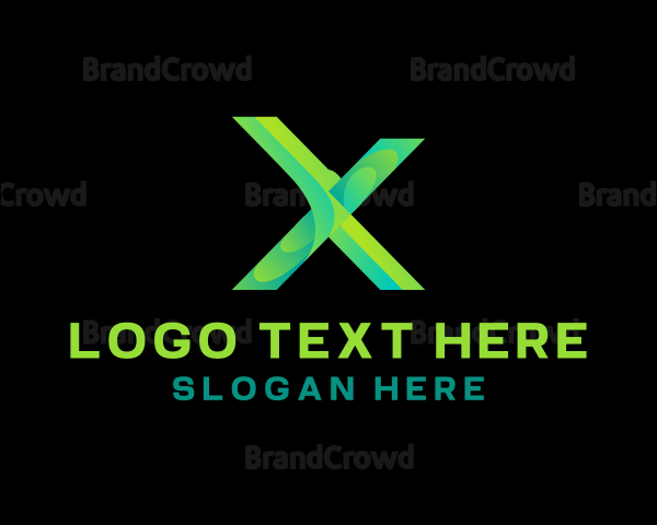 Gradient Business Letter X Logo