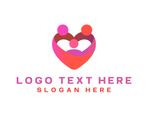 Orphanage - Family Heart Love logo design