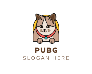 Cute Pet Cat Logo