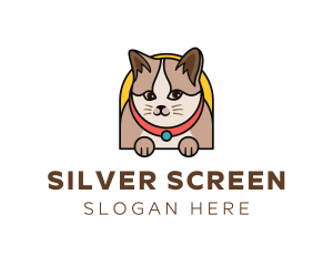 Cute Pet Cat Logo