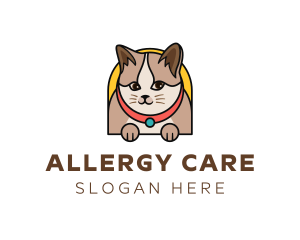 Cute Pet Cat logo design