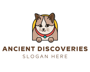 Cute Pet Cat logo design