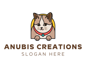 Cute Pet Cat logo design