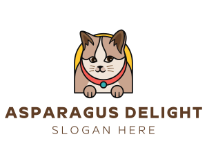 Cute Pet Cat logo design