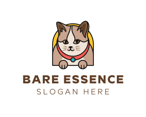 Cute Pet Cat logo design