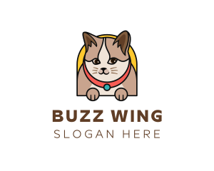 Cute Pet Cat logo design