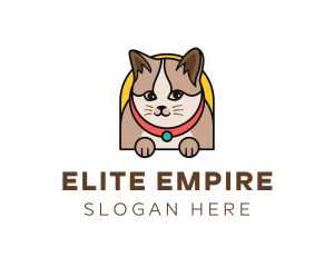 Cute Pet Cat logo design