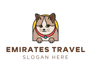 Cute Pet Cat logo design