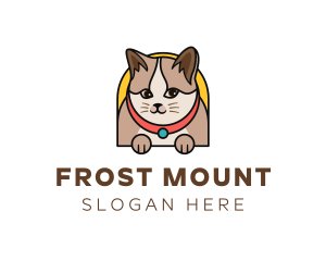 Cute Pet Cat logo design