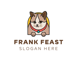 Cute Pet Cat logo design