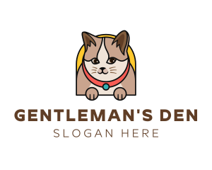 Cute Pet Cat logo design