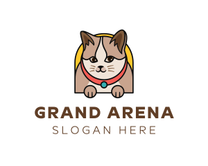 Cute Pet Cat logo design