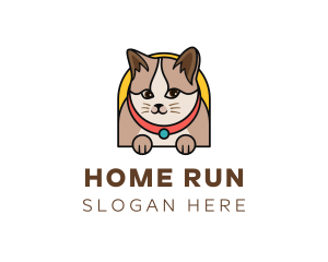 Cute Pet Cat logo design