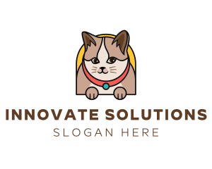 Cat - Cute Pet Cat logo design