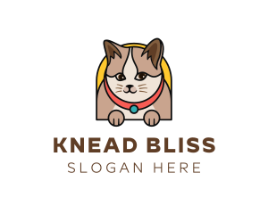 Cute Pet Cat logo design