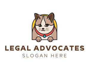 Cute Pet Cat logo design