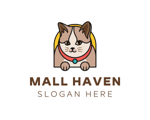 Cute Pet Cat logo design