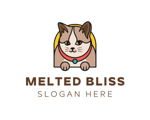 Cute Pet Cat logo design