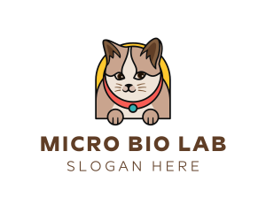 Cute Pet Cat logo design