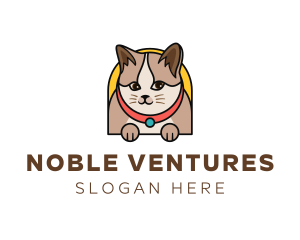 Cute Pet Cat logo design