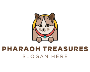 Cute Pet Cat logo design