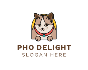 Cute Pet Cat logo design