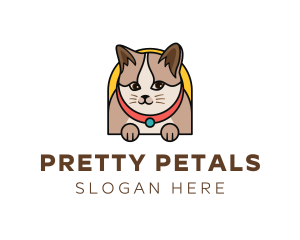 Cute Pet Cat logo design