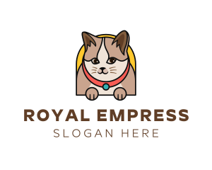 Cute Pet Cat logo design