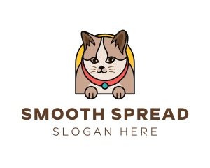 Cute Pet Cat logo design