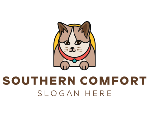 Cute Pet Cat logo design