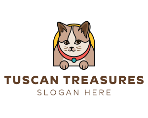 Cute Pet Cat logo design