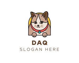 Cartoon - Cute Pet Cat logo design