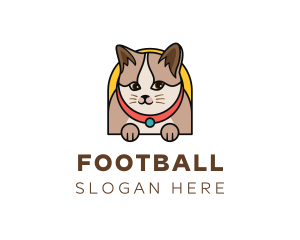 Please - Cute Pet Cat logo design