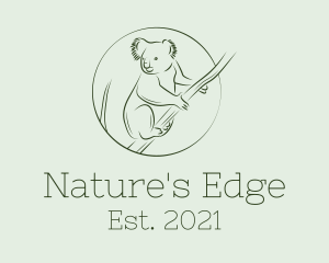 Wilderness - Koala Tree Drawing logo design