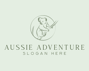 Aussie - Koala Tree Drawing logo design