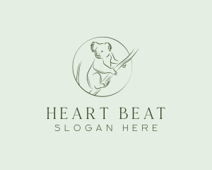 Koala Tree Drawing logo design