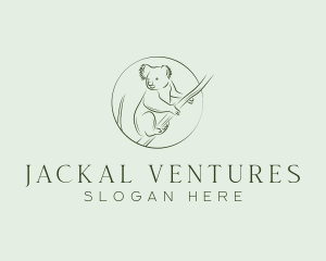 Koala Tree Drawing logo design