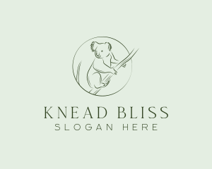 Koala Tree Drawing logo design