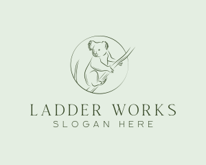 Koala Tree Drawing logo design