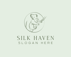 Koala Tree Drawing logo design